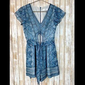 Allison Collection New York Blue Paisley Romper S
